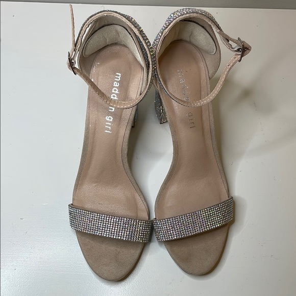 Madden Girl Silver Sparkle Heels - Picture 3 of 7